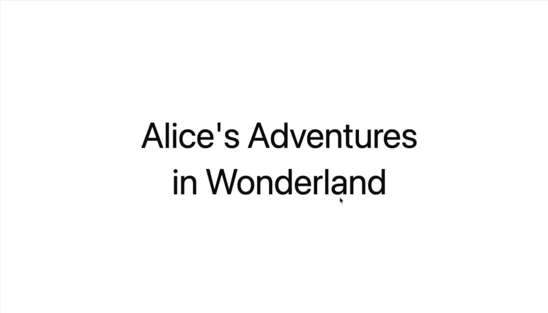 Alice Scroll Story preview