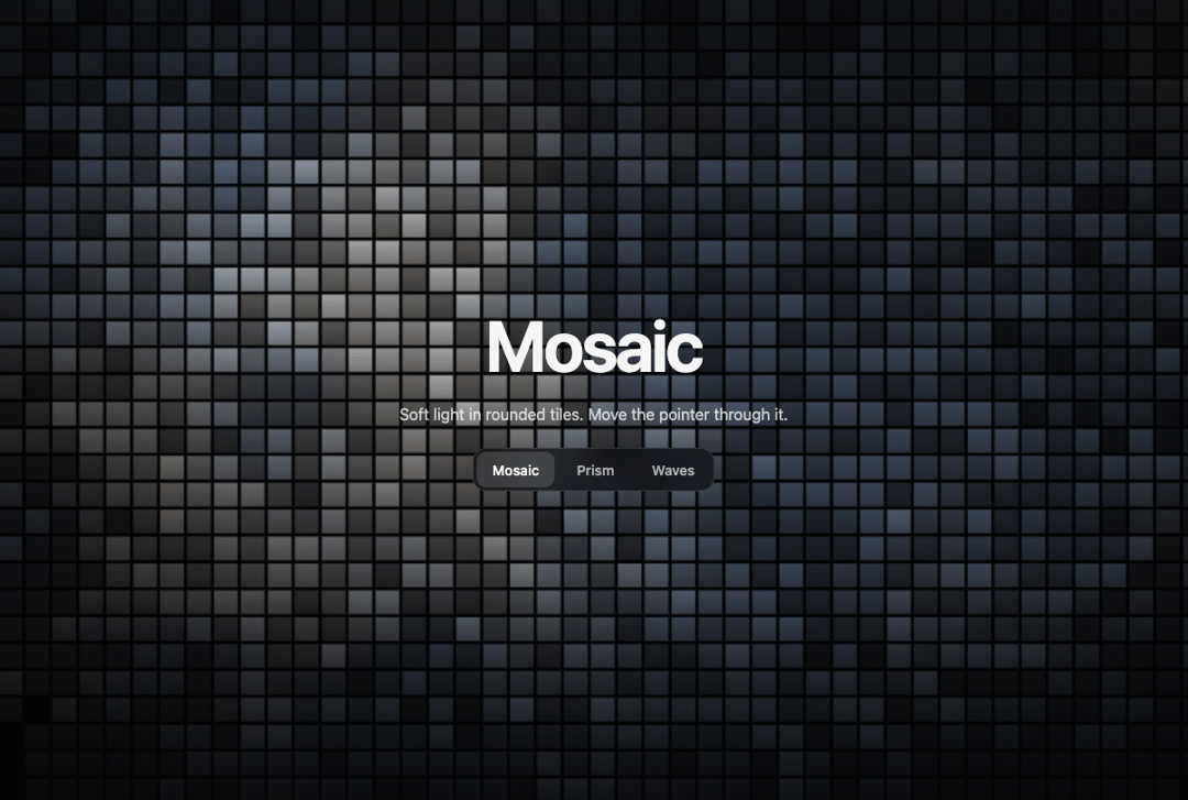 Animated WebGL Shader Background preview