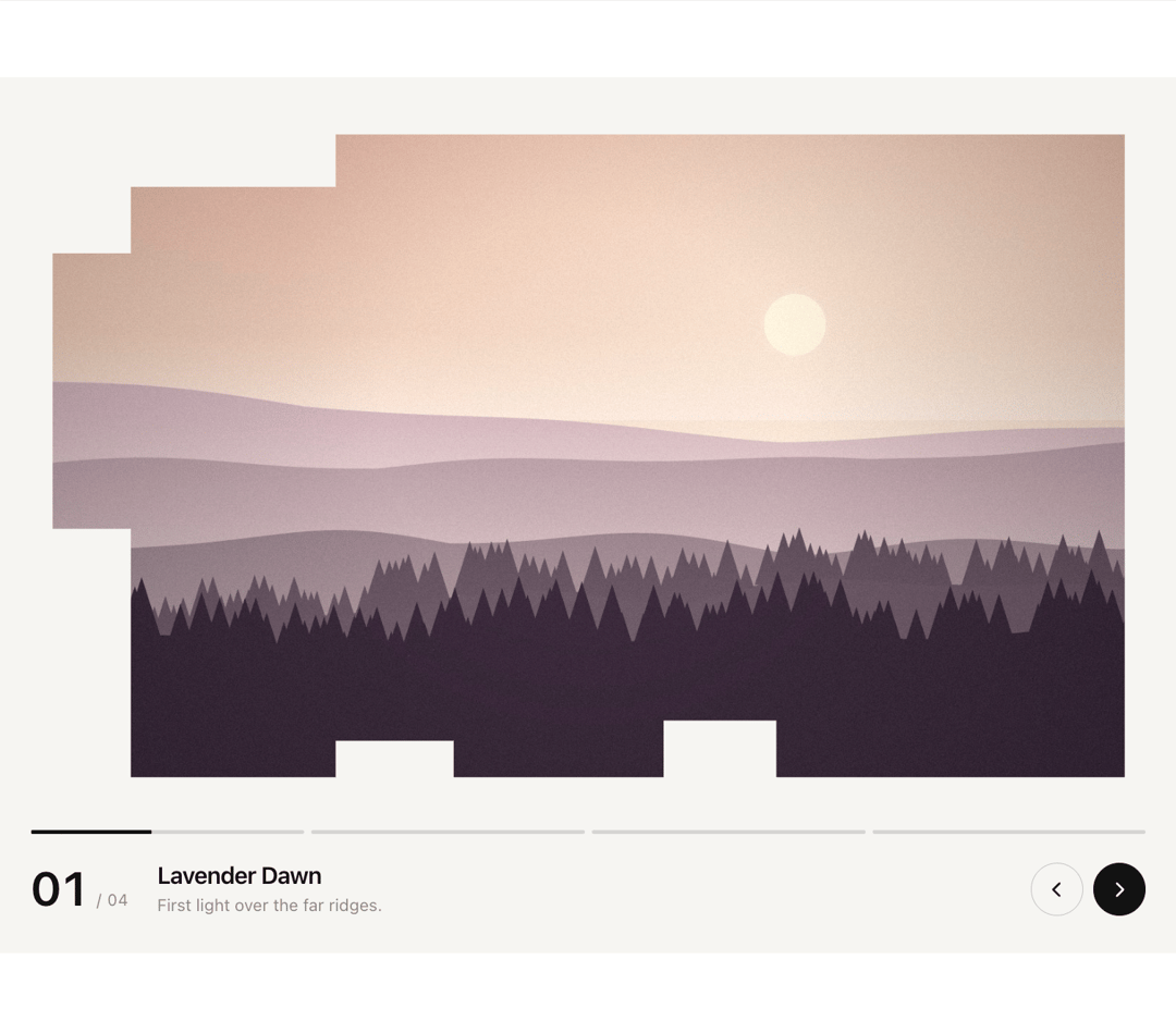 Stepped Morph Image Slider preview