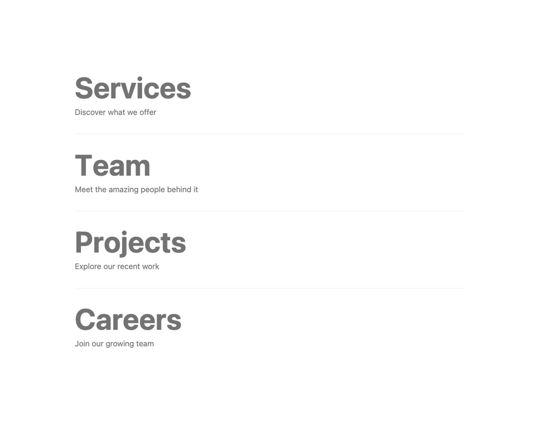 Interactive Hover Links preview