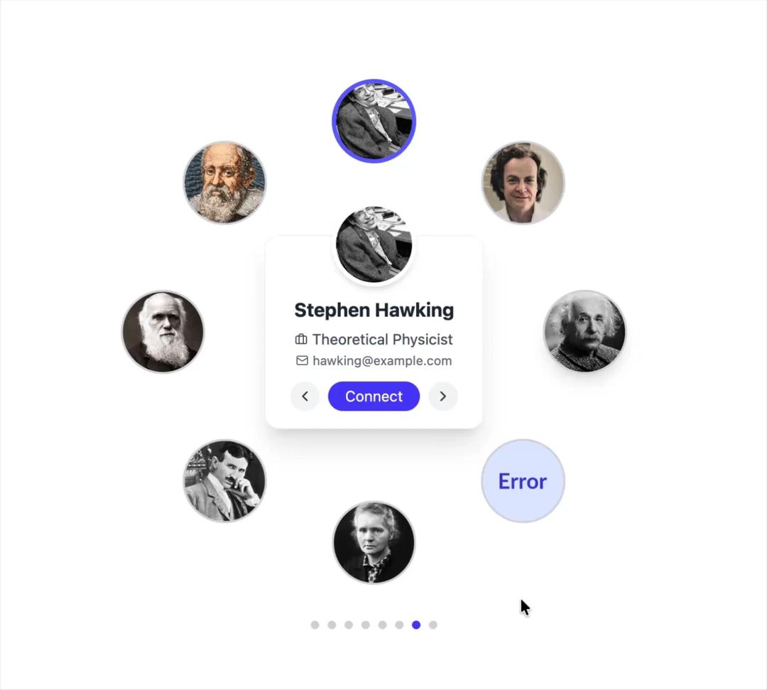 Orbiting Carousel with Animated Icons preview