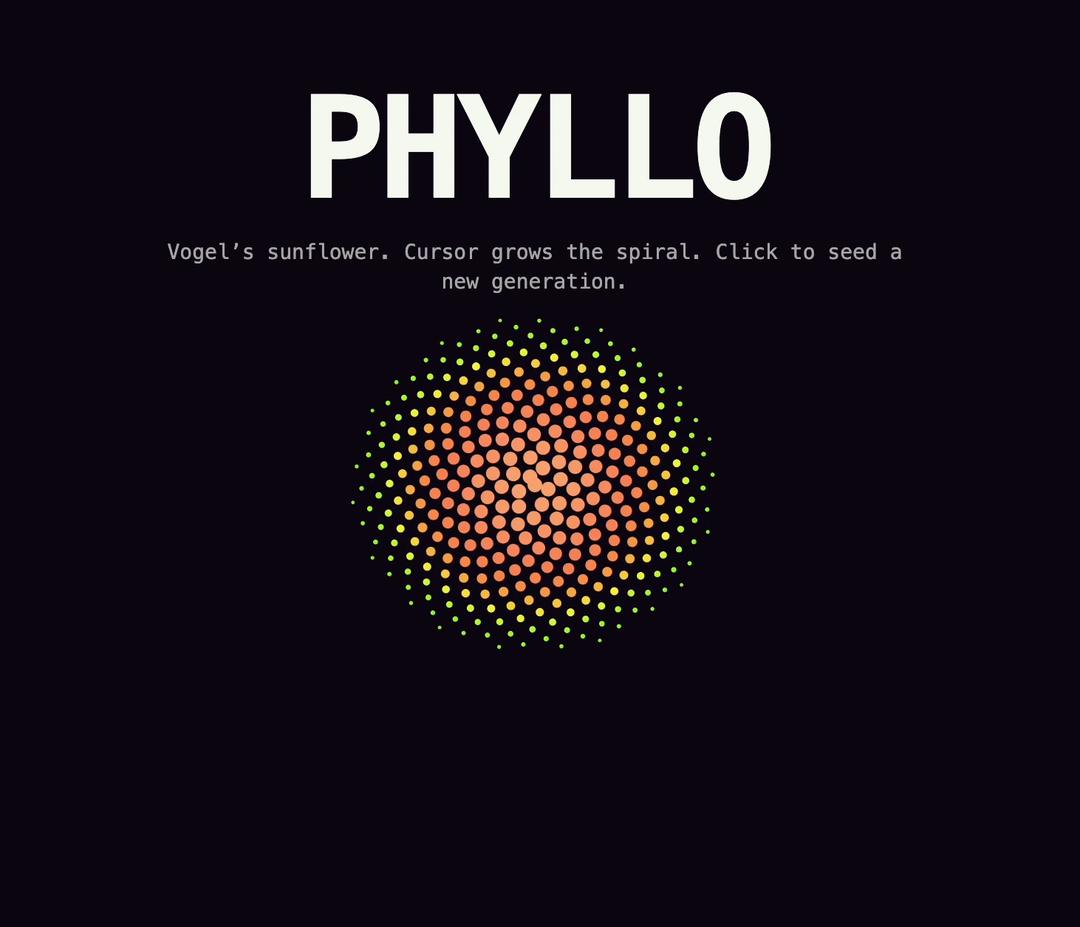 Phyllotaxis Bloom preview
