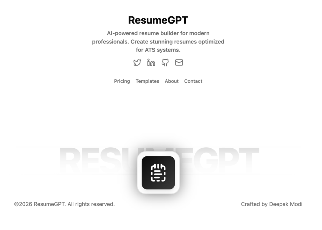 Modem Animated Footer preview