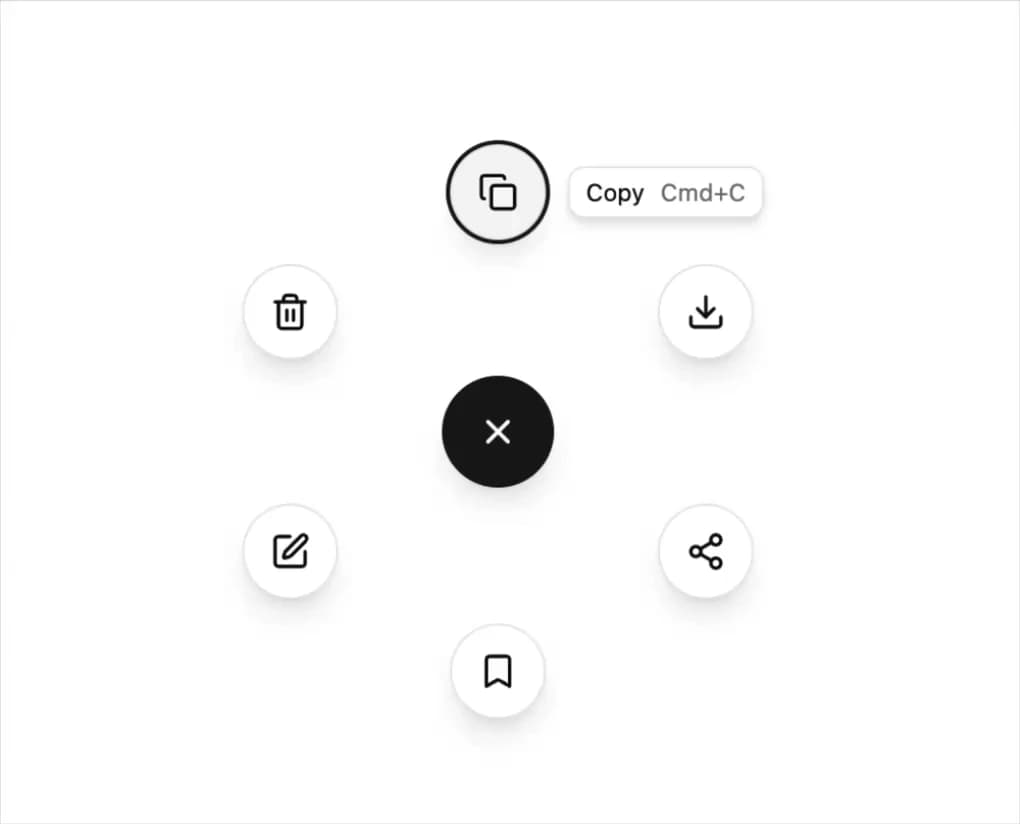 Circular Command Menu preview