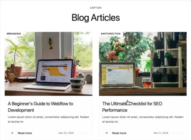 Blogs preview