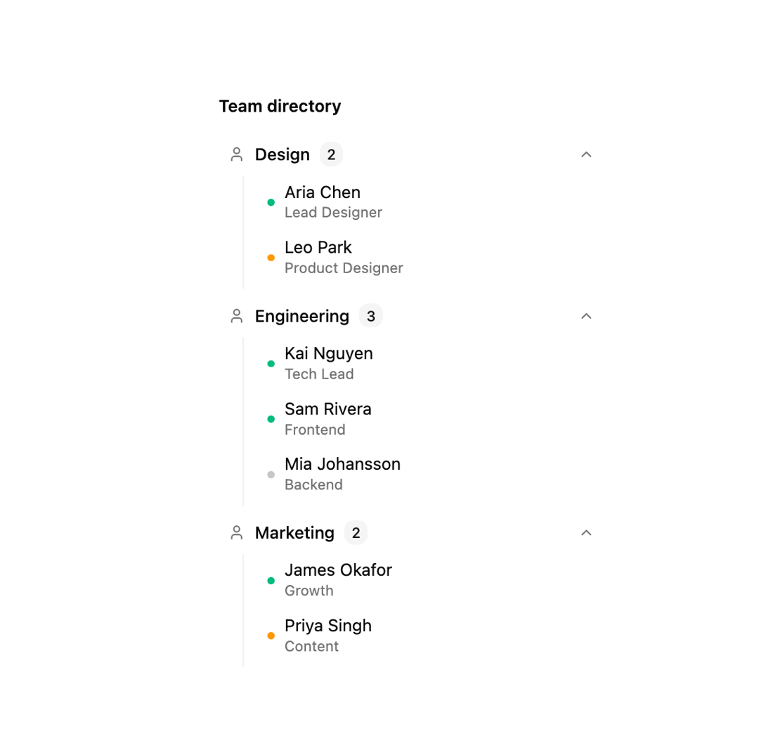 Collapsible preview