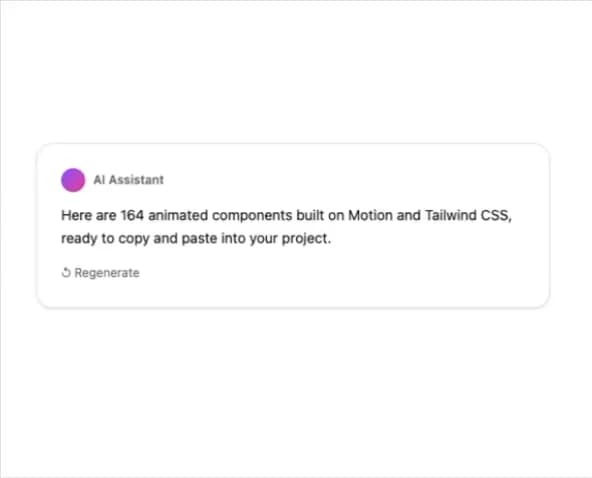 AI Response Text Generate Card preview