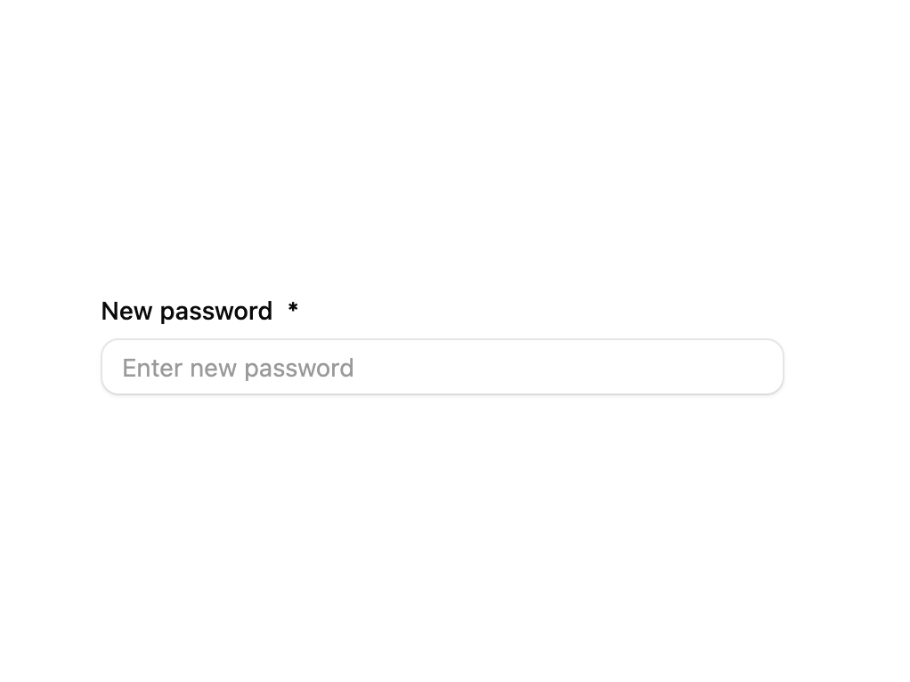 Password Strength Field preview