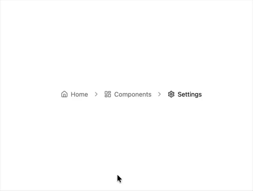 Breadcrumb with Icons preview