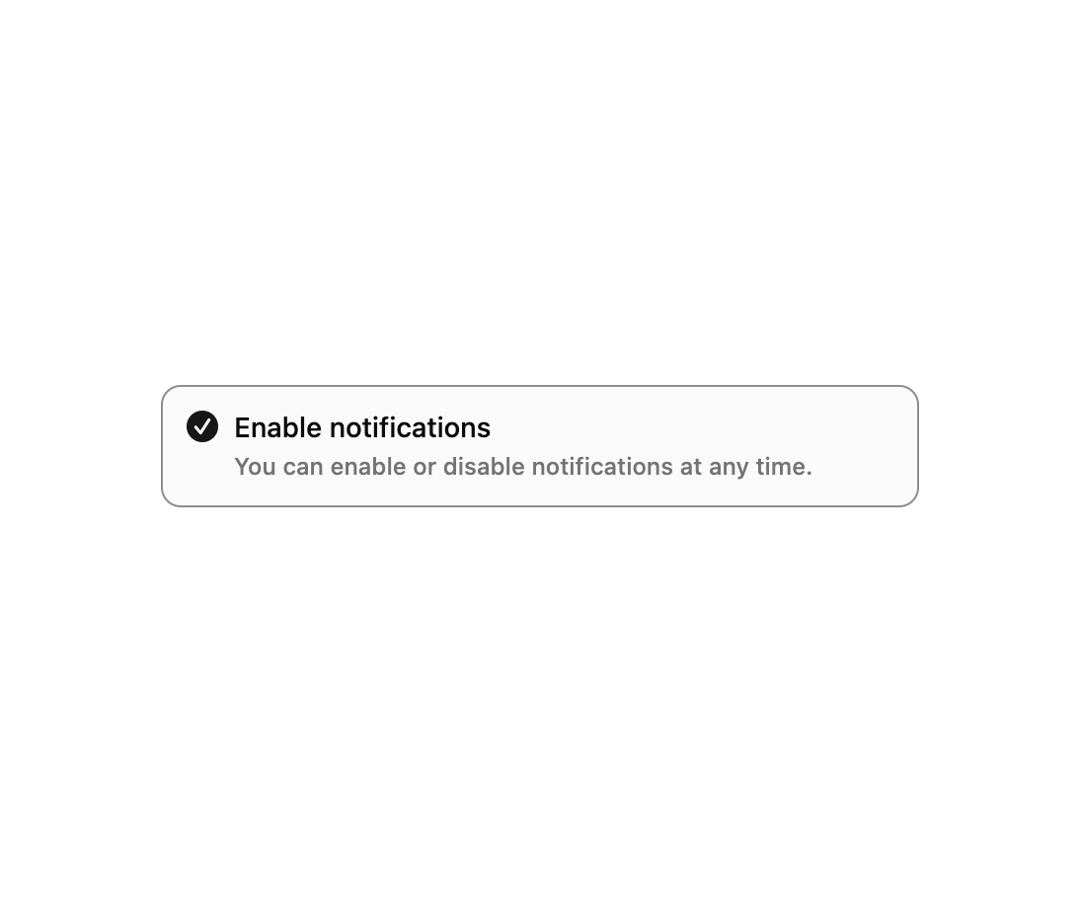 Card Style Checkbox preview