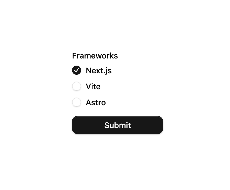 Checkbox Group Form preview