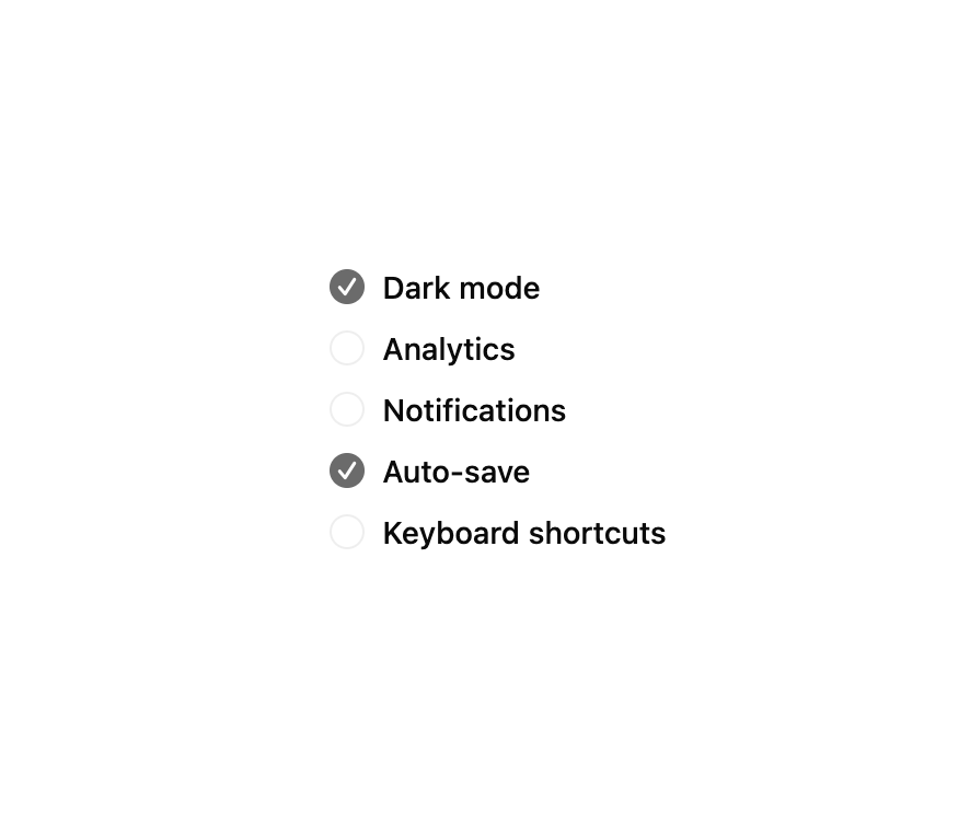 Disabled Checkbox Group preview