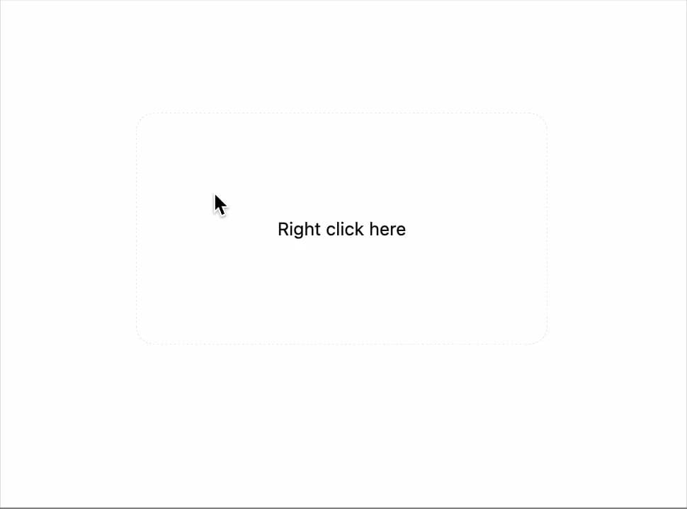Basic Context Menu preview