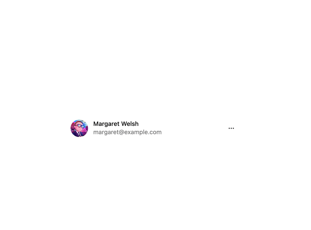 Edit Profile Dialog preview