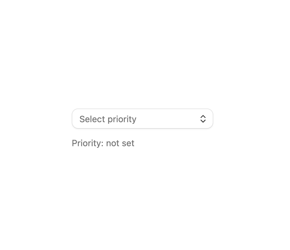Priority Select with Badge Display preview