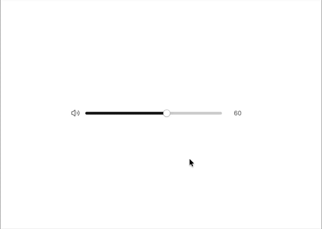 Volume Control Slider preview