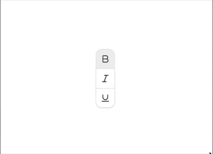 Vertical Toggle Group preview