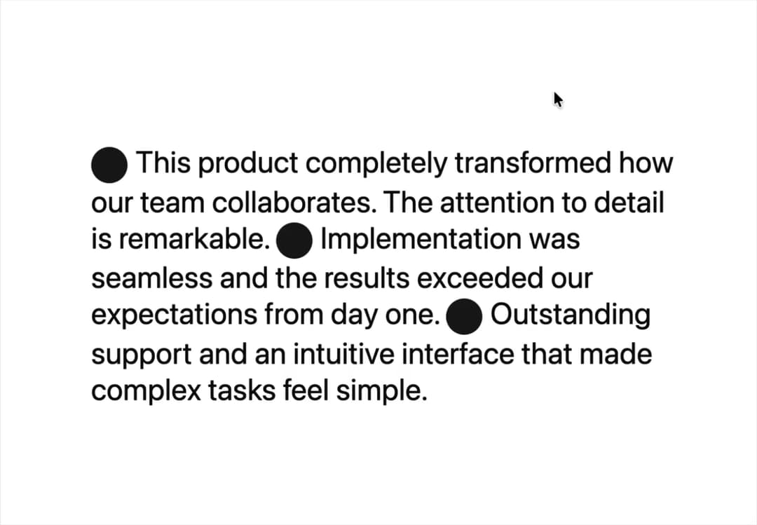 Animated Testimonials preview