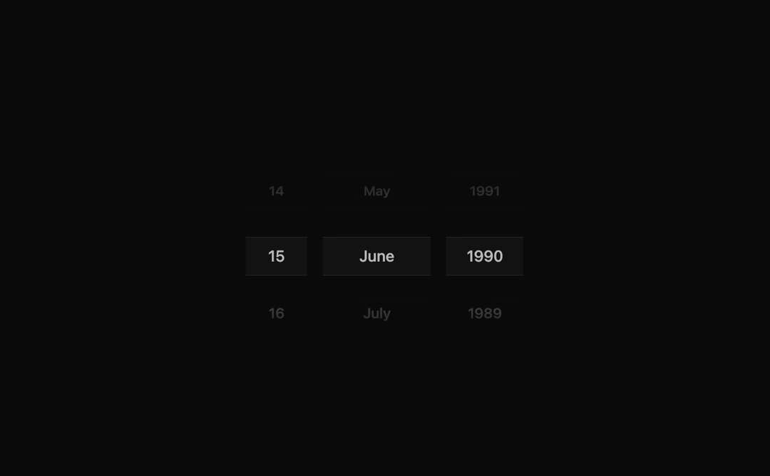 Date Wheel Picker preview