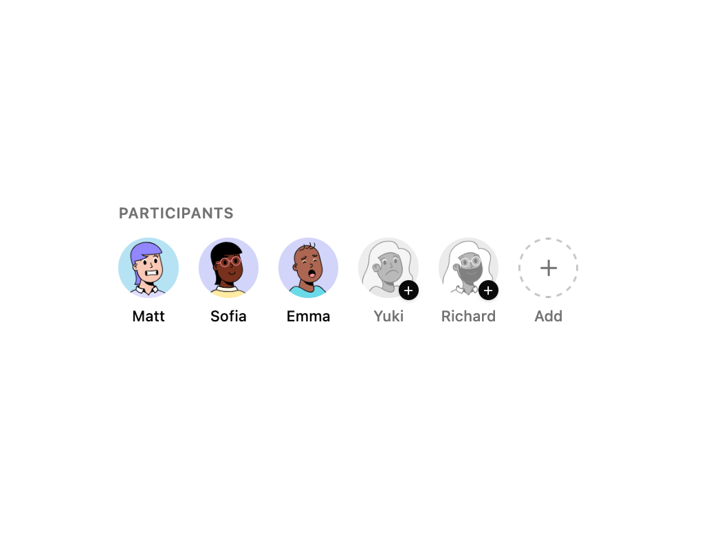Member Selector preview