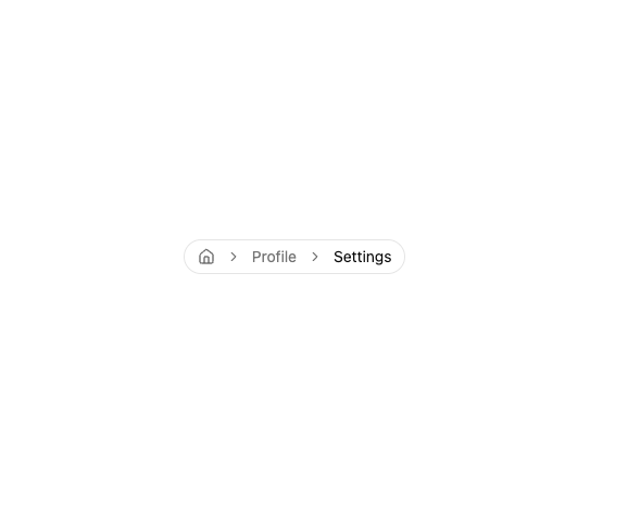Pill Breadcrumb preview