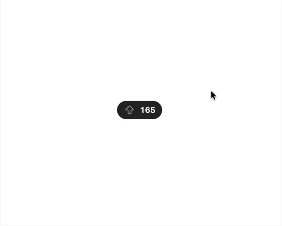Animated Upvote Button preview