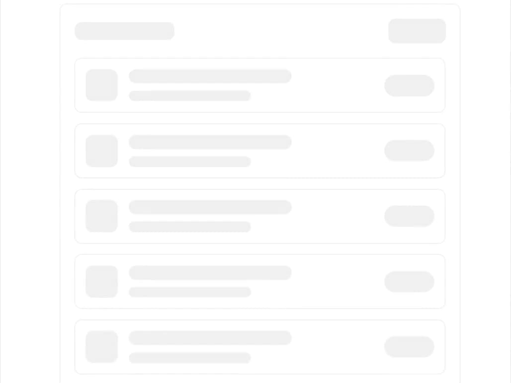 List Skeleton with Icons preview