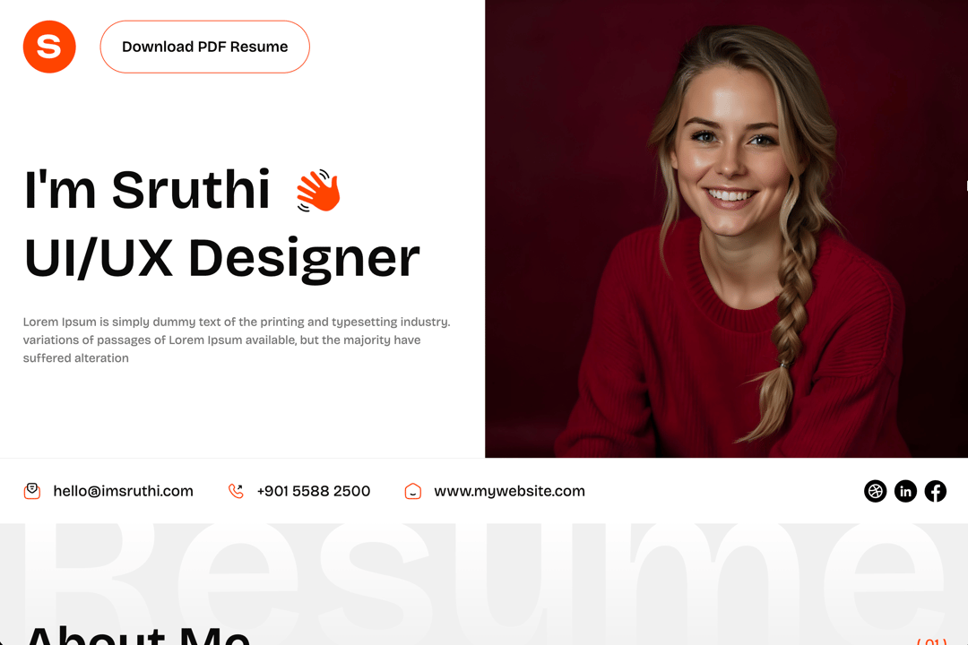 Resume - Shadcn UI Resume and Portfolio Template preview