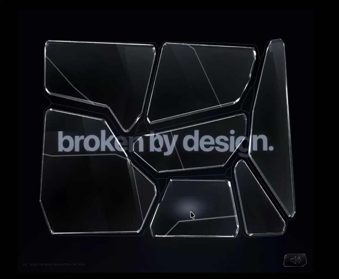 Broken by Design — Shattered Glass Hero preview