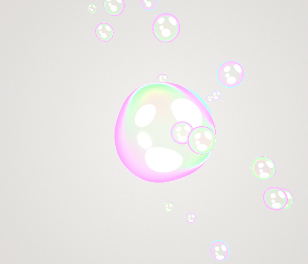Iridescent Raymarched Glass Metaballs preview
