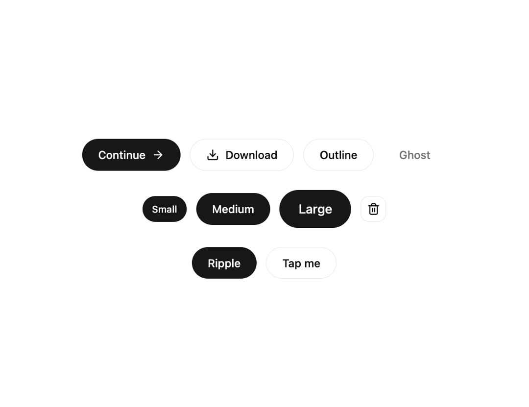 BeUI Button preview