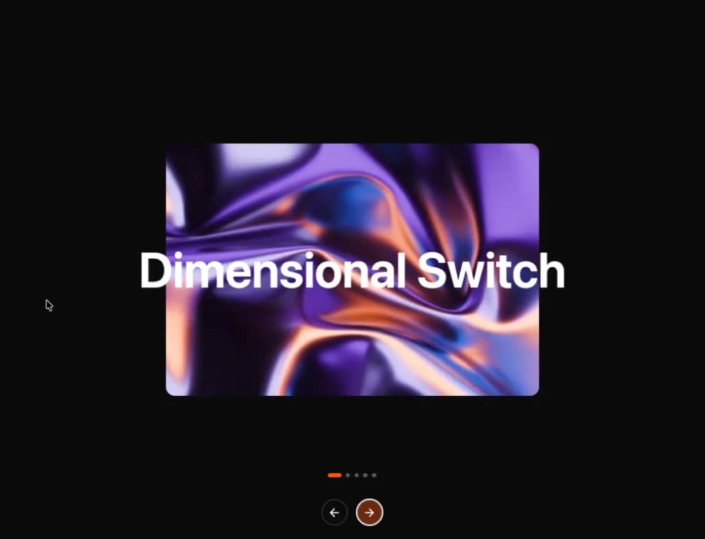 Dimensional Switch Slider preview