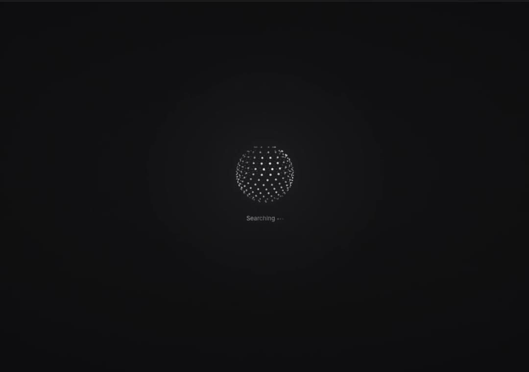 ai thiking orb and input preview