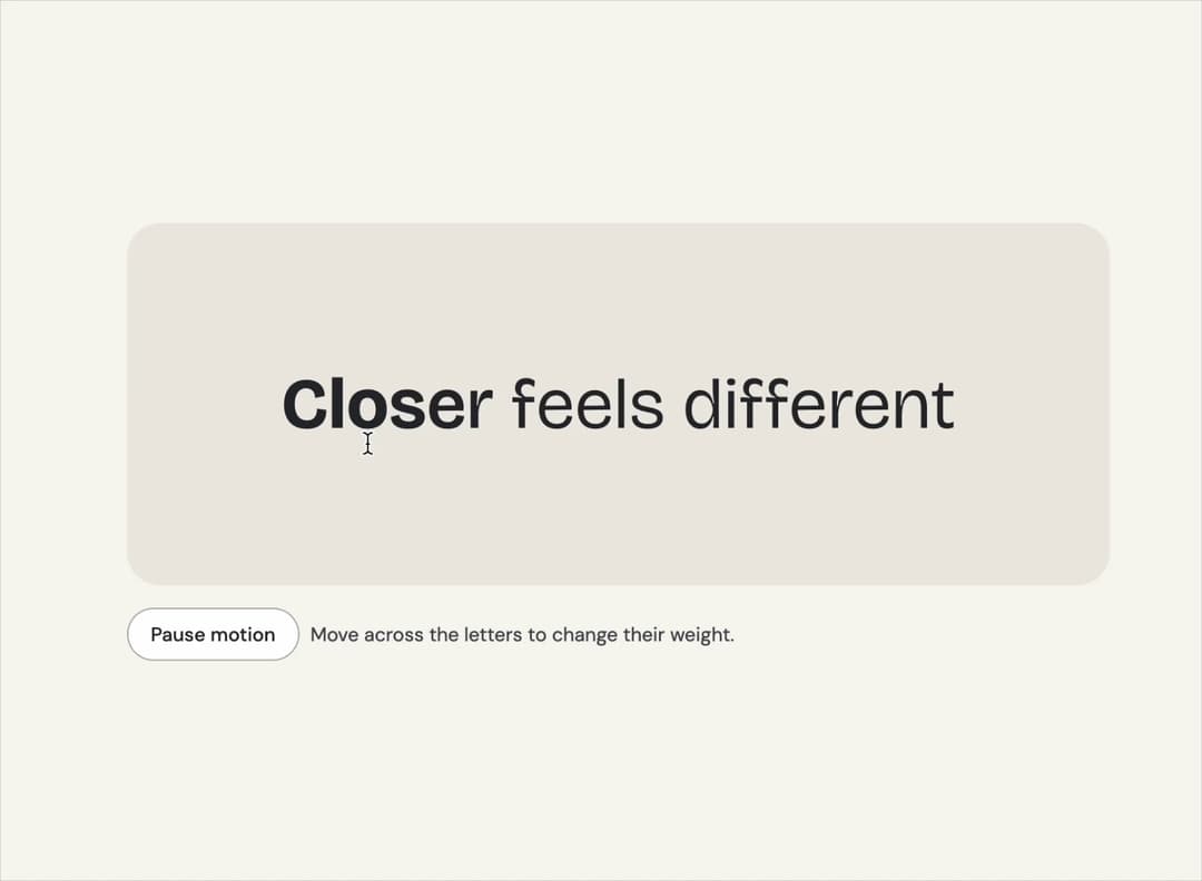 Variable Proximity preview