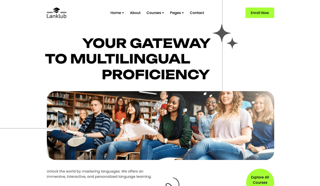 Lanklub - React JS Education & Online Course Template preview