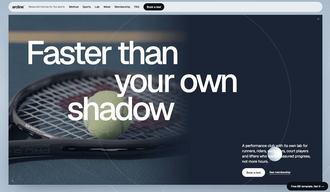 Fitness Website Template for Vibe Coding: Free HTML Gym and Personal Trainer Site with GSAP, Ready for AI Agents preview