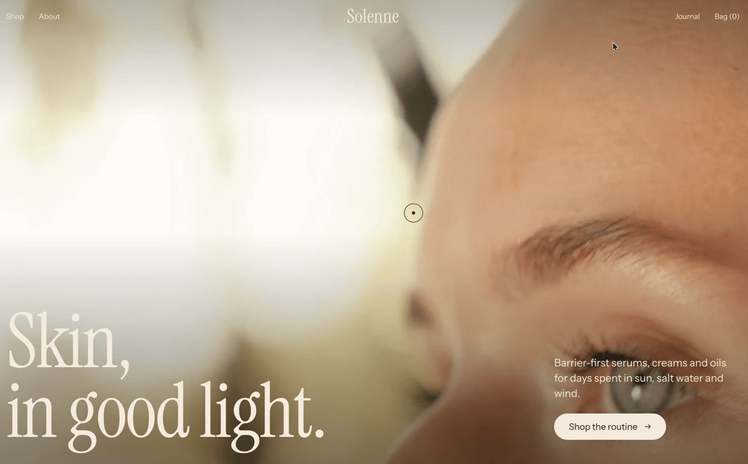 Solenne: Skincare & Beauty Brand Template preview