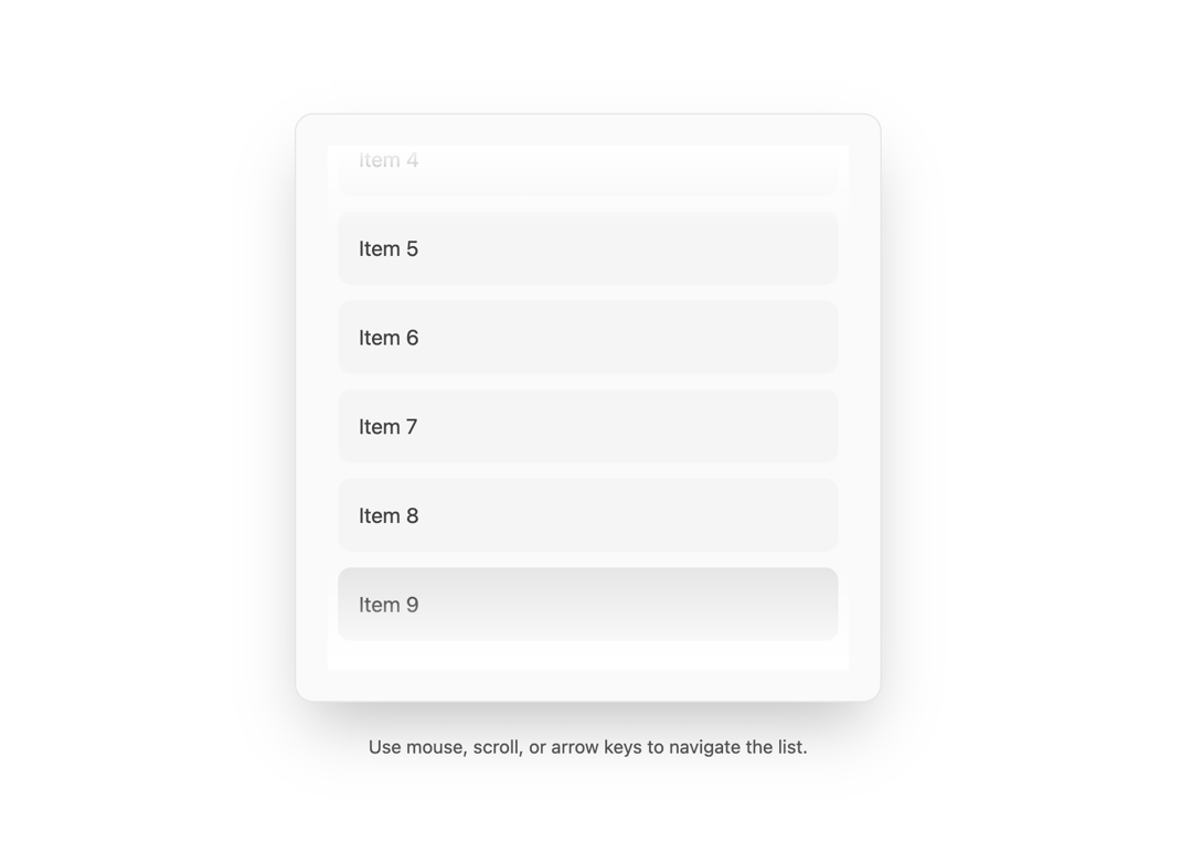 Animated List preview