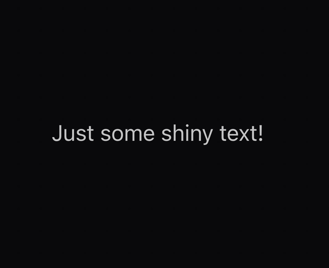 Shiny Text preview