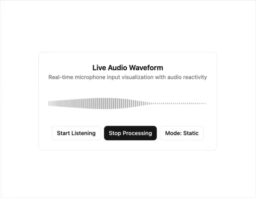 Live Waveform preview