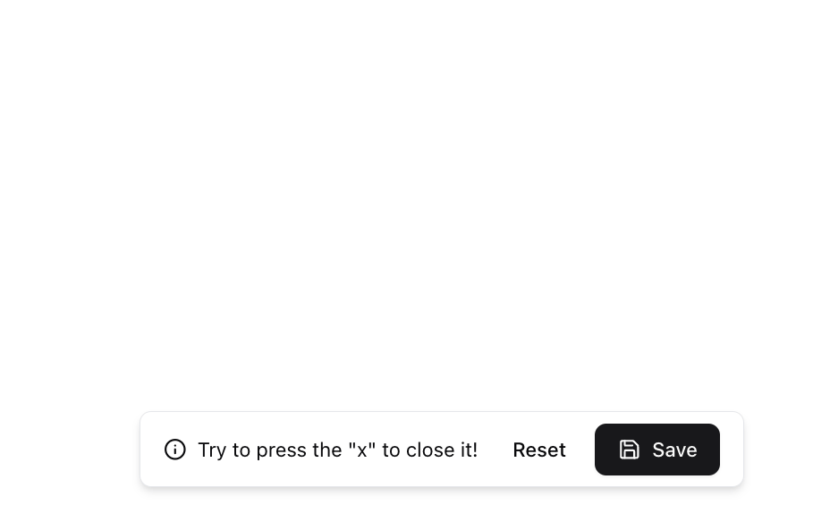 Unsave Popup preview