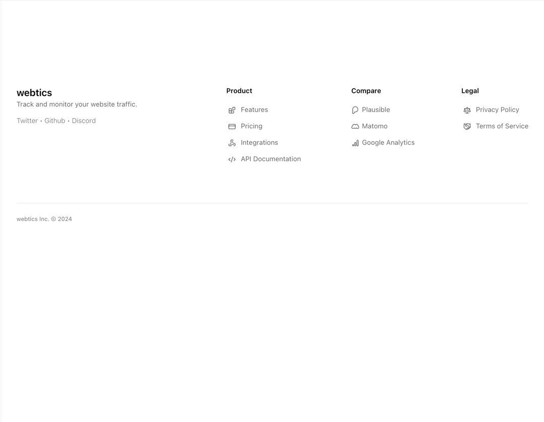 Footer preview