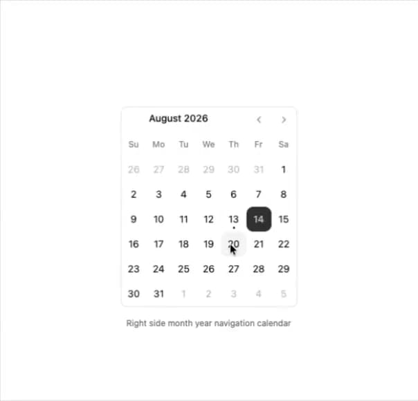 Calendar  preview