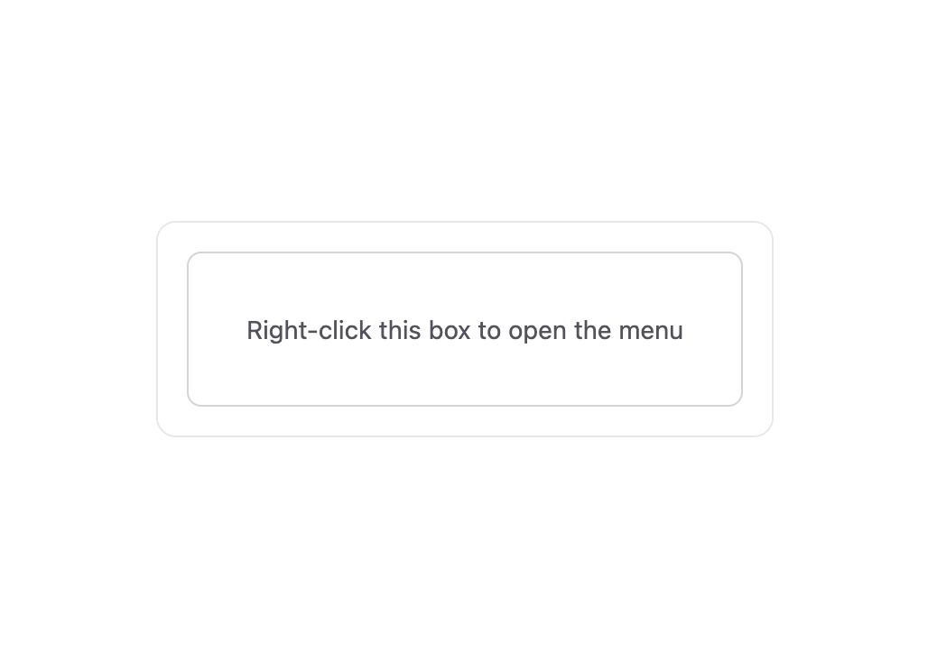 Context Menu preview