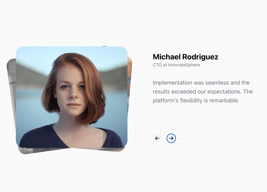 Animated Testimonials preview