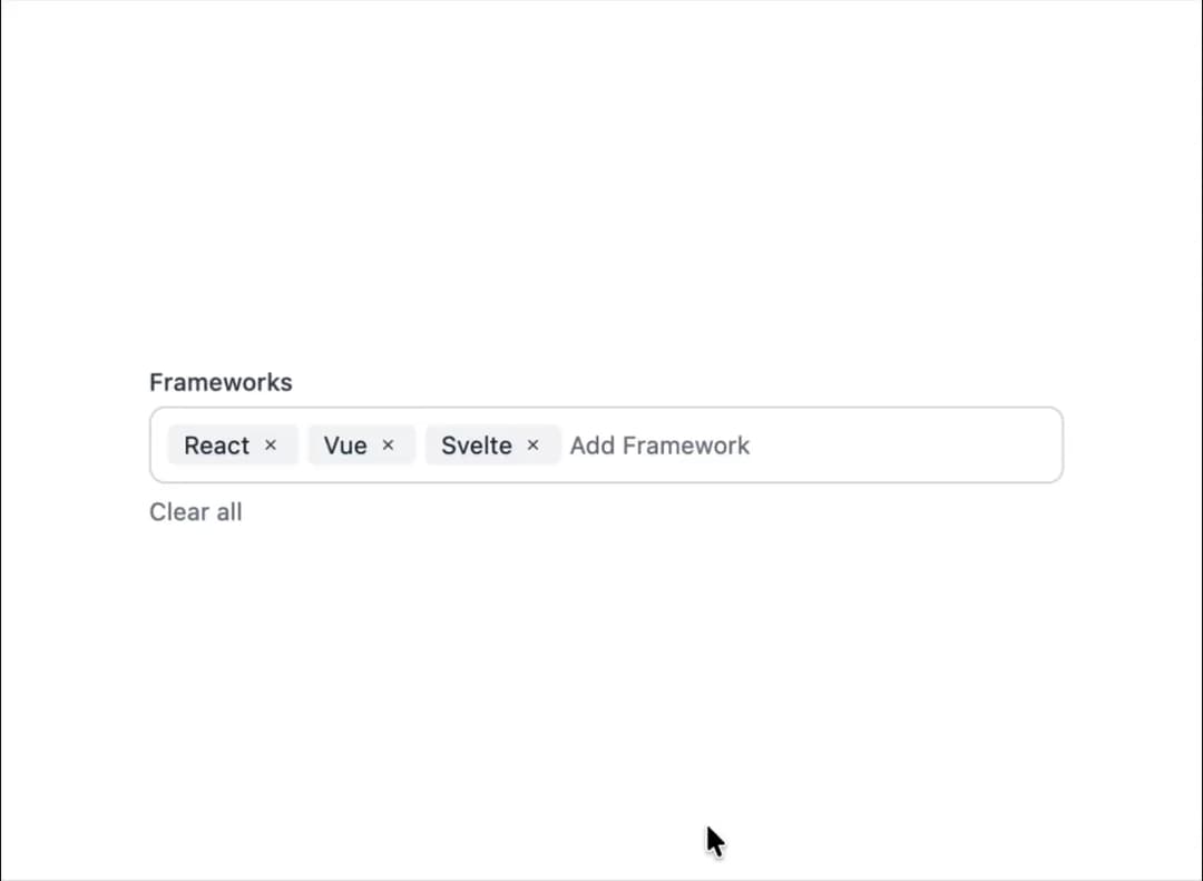 Basic Tags Input preview