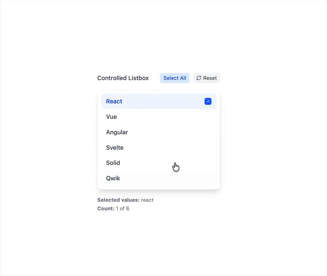 Listbox preview