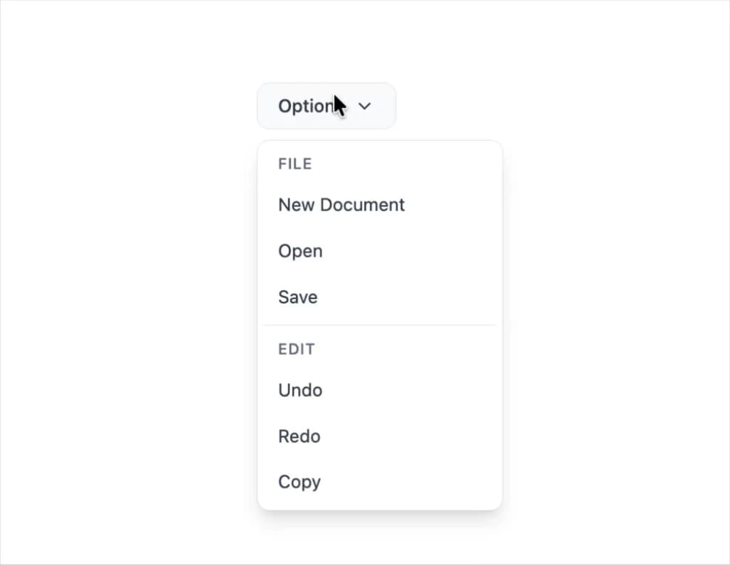  Menu preview