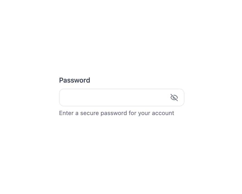 Password Input preview