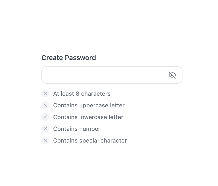 Password Input preview
